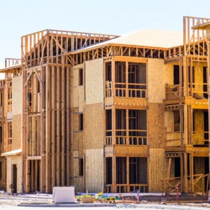 Wood Framed Apartment Building